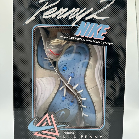 Nike Air Penny 2 x Social Status White and Blue Sneakers US Men’s 9 main image 7